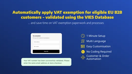 EU VAT Tax Exemption By DApps screenshot