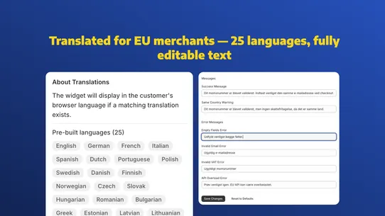 EU VAT Tax Exemption By DApps screenshot