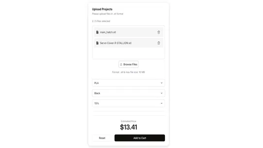 PrintPrice ‑ Easy 3d printing screenshot