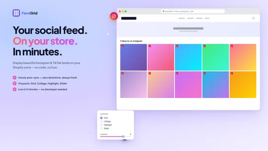 FeedGrid — Instagram &amp; TikTok screenshot