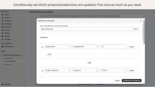 Metra Price Automation screenshot