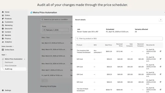 Metra Price Automation screenshot