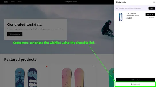 EasyWish ‑ Wishlist screenshot