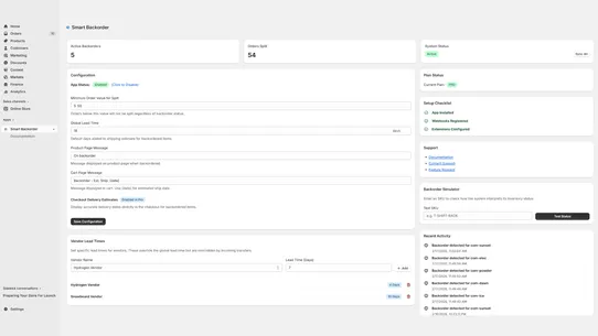 Smart Backorder Manager screenshot