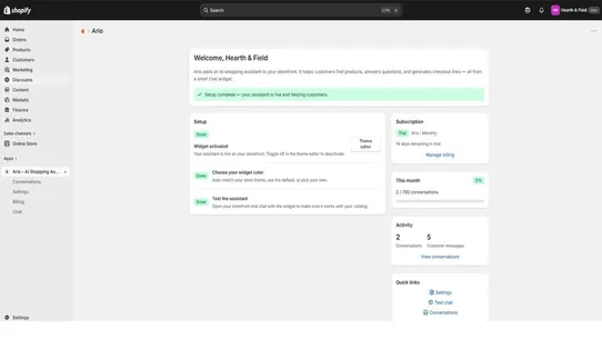 Ario — AI Shopping Assistant screenshot