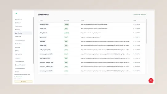 eventabee Tracking &amp; Consent screenshot