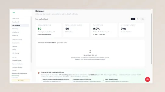 eventabee Tracking &amp; Consent screenshot