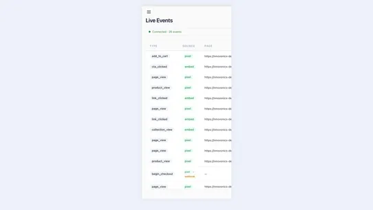 eventabee Tracking &amp; Consent screenshot