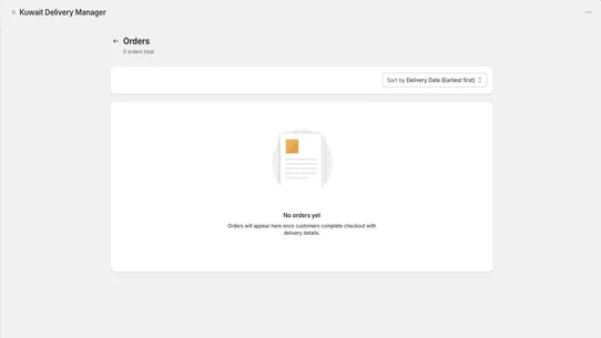 Kuwait Delivery Manager screenshot