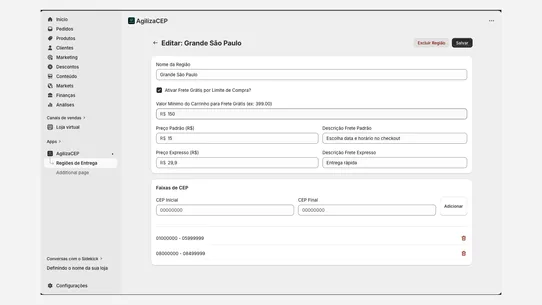 AgilizaCEP screenshot