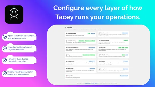 Tacey: Order Agent &amp; 40+ Apps screenshot