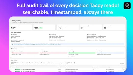 Tacey: Order Agent &amp; 40+ Apps screenshot