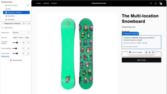 ShipEstimate screenshot