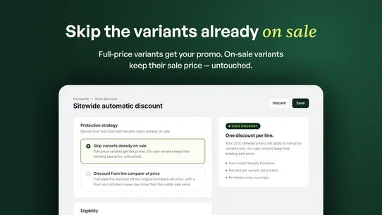 Solo Discount screenshot