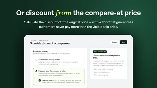 Solo Discount screenshot