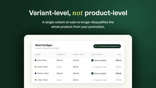 Solo Discount screenshot