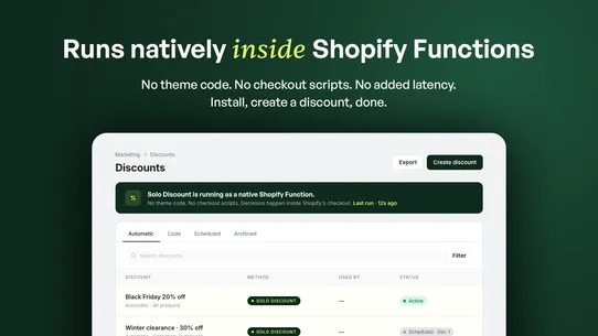Solo Discount screenshot