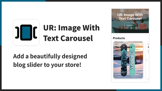 UR: Image With Text Carousel screenshot