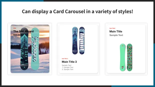 UR: Image With Text Carousel screenshot