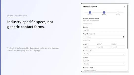 QuotePro ‑ B2B RFQ, Hide Price screenshot