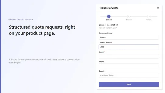 QuotePro ‑ B2B RFQ, Hide Price screenshot