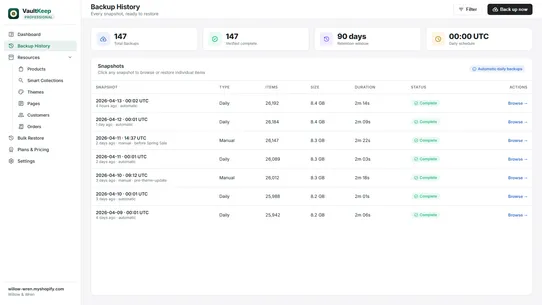 VaultKeep ‑ Backup and Restore screenshot
