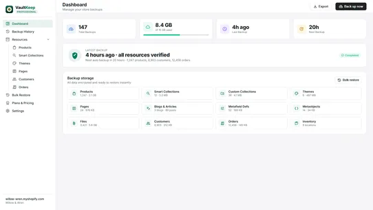 VaultKeep ‑ Backup and Restore screenshot