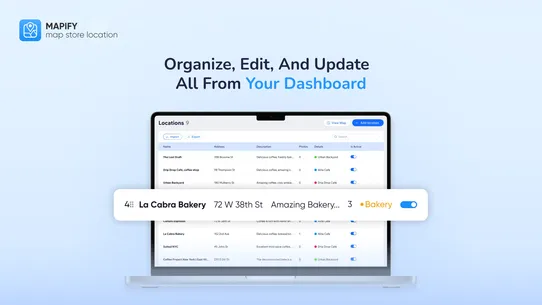Mapify ‑ Store Locator Map screenshot