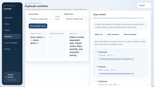 Rise ‑ Duplicate Flow screenshot