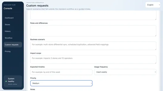 Rise ‑ Duplicate Flow screenshot