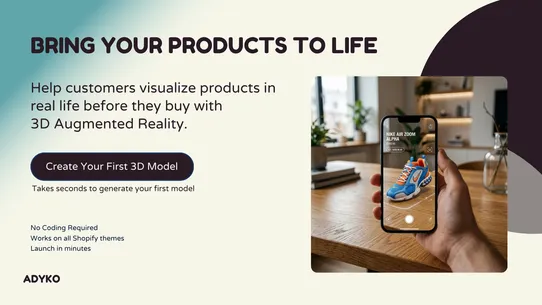 ADYKO: Product Images 3D &amp; AR screenshot