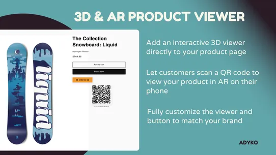 ADYKO: Product Images 3D &amp; AR screenshot