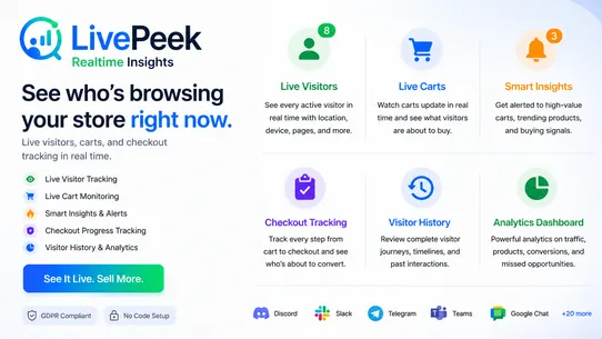 LivePeek: Realtime Insights screenshot