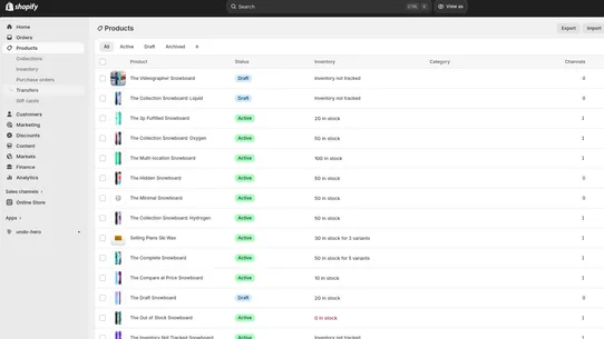 UndoHero: Product Recycle Bin screenshot