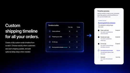 Dropship Order Status Page screenshot