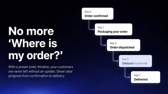 Dropship Order Status Page screenshot