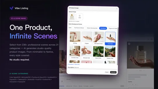 Vibe Listing: AI Image &amp; SEO screenshot