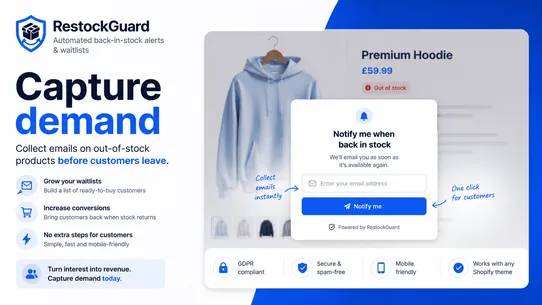 RestockGuard ‑ Stock Alerts screenshot