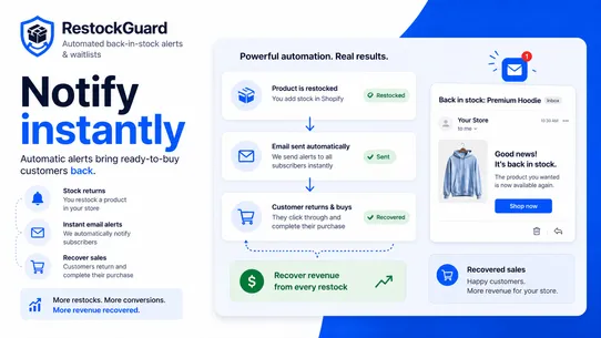 RestockGuard ‑ Stock Alerts screenshot