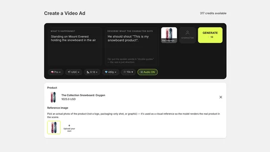 Videna AI Product Ads screenshot