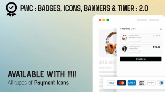 PWC Badges, Timer, Icons ‑ 2.0 screenshot
