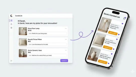 CurateList screenshot