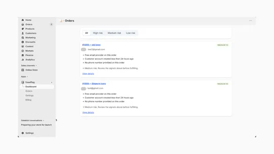 FraudFlag screenshot