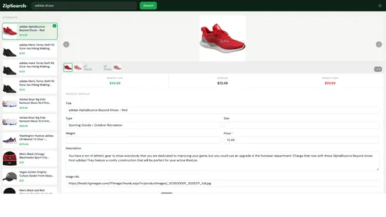 ZipSearch screenshot