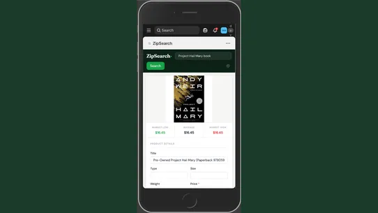 ZipSearch screenshot