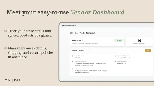avnu Marketplace screenshot