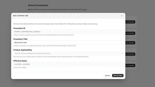 FeedFlow: Promotions Feed screenshot