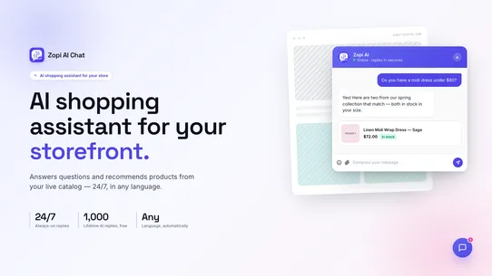 Zopi AI Chatbot ‑ OpenClaw screenshot