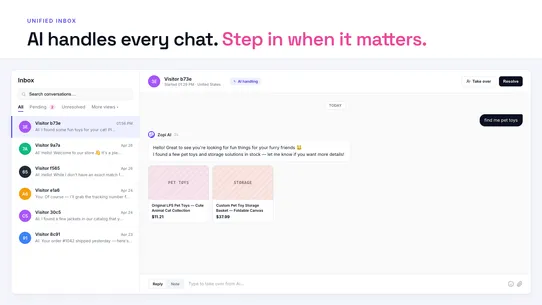 Zopi AI Chatbot ‑ OpenClaw screenshot
