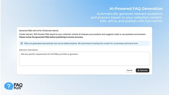 FAQ Plus screenshot